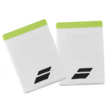 Babolat Logo Jumbo Wristband - White/Aero
