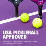 Onix Fuse G2 Outdoor Pickleballs 6 Pack - Neon Green