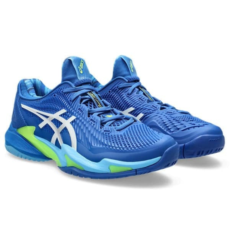 Asics Court FF 3 Novak Mens Tennis Shoes Tuna Blue White PickleballOnline