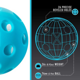 Franklin X-26 Indoor 100 Pack Box Pickleballs - Blue