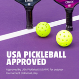 Onix Fuse G2 Outdoor Single Pickleball - Neon Green