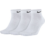 Nike Everyday Cushioned Training Low Socks -  White/Black (3 Pairs)