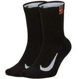 Nike Court Multiplier Max Cushioned Tennis Crew Socks 2 Pairs - Black