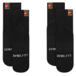 Nike Court Multiplier Max Tennis Ankle Socks 2 Pairs - Black/Black
