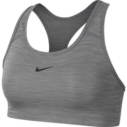 Nike DriFit Womens Swoosh Sports Bra - Smoke Grey/Heather/Black