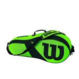 Wilson Match III 3 Pack Racquet Bag - Green/Black