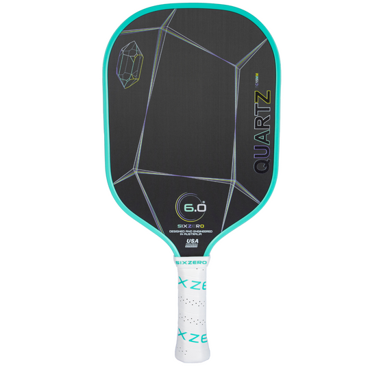 Six Zero Quartz 15mm Pickleball Paddle - Prasiolite Green
