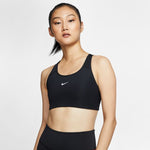 Nike Dri-Fit Swoosh Sports Bra - Black/White