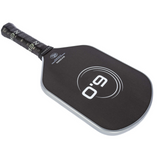 Six Zero Infinity Edgeless Black Diamond Power 16mm Pickleball Paddle - Grey & Red