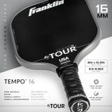 Franklin FS Tour Tempo Pickleball Paddle - Gray