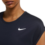 Nike Womens Court DriFit Victory Short-Sleeve - Victory Obsidian/White XS