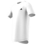 Adidas Club Tennis 3-Stripes Tennis T-Shirt - White/Black