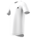 Adidas Club Tennis 3-Stripes Tennis T-Shirt - White/Black
