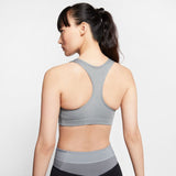 Nike DriFit Womens Swoosh Sports Bra - Smoke Grey/Heather/Black