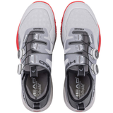 Head Motion Pro BOA Pickleball Shoes - Light Grey/Red