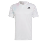 Adidas Melbourne Tee - White/Black/Legend Burgundy