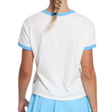 Rallee NY '97 Swinger Womens Tennis  Tee - Vintage White