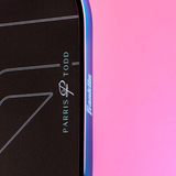 Franklin C45 Parris Todd Signature Carbon Fiber 13.25mm Pickleball Paddle - Hot Pink/Surf Blue