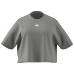 Adidas Future Icons 3 Stripes Tee - Medium Grey Heather (PLUS SIZE)