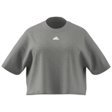 Adidas Future Icons 3 Stripes Tee - Medium Grey Heather (PLUS SIZE)