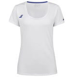 Babolat Play Cap Sleeve Girl Top 1000 - White/White