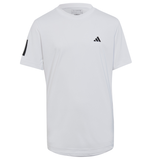 Adidas Club Tennis 3-Stripes Tennis T-Shirt - White/Black