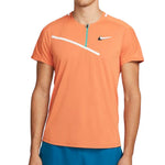 Nike Court Slam Mens Tennis Polo - Hot Curry/White