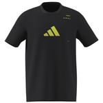 Adidas AEROREADY Tennis Graphic T-Shirt - Black / Lucid Lemon