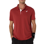 Asics Court Polo Mens Top - Burnt Red