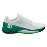 Wilson Rush Pro 4.0  Tennis Shoes - White/Bosphorus