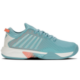 K Swiss Hyper Court Supreme Women Tennis Shoes - Nile Blue/Blanc De Blanc/Desert Flower