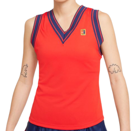 Nike Womens Court DriFit Slam Tank - University Red