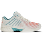K Swiss Hypercourt Express 2 Women Tennis Shoes - Blanc De Blanc/Nile Blue/Desert Flower