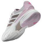 Adidas Courtjam Control 3 Women Tennis Shoes - White/Silver Metallic/Lucid Pink
