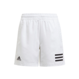 Adidas Boys Club 3 Stripe Shorts - White/Black