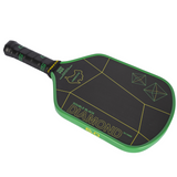 Six Zero Double Black Diamond Control 16mm Pickleball Paddle - Australian Green & Gold