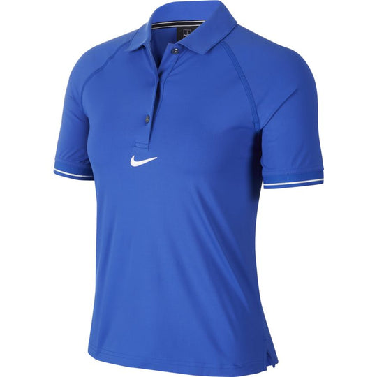 Nike Womens Court Polo - Game Royal/White