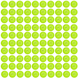 Franklin FS Pro Indoor 100 Pack Carton Pickleballs - Lime Green