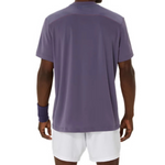 Asics Court Short Sleeve Mens Tennis Top - Greyish Purple