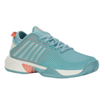 K Swiss Hyper Court Supreme Women Tennis Shoes - Nile Blue/Blanc De Blanc/Desert Flower