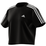 Adidas Women 3S CR Women Tennis Top - Black/White