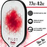 Franklin Pilot Series Fibreglass Pickleball Paddle with Maxgrit
