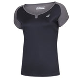 Babolat Play Cap Women's Sleeve Top - Black/Black
