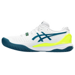 Asics Gel Resolution 9 Mens Tennis Shoes - White/Restful Teal