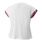 Yonex 2022 US Open White/Red Women Crew Neck Tennis  Shirt