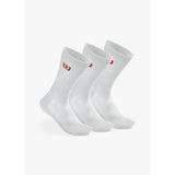 Wilson White Crew Sock 3 Pack - White