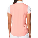Asics Women Court Polo Shirt - Guava/Brilliant White