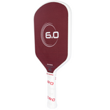 Six Zero Ruby 16mm Pickleball Paddle - White & Red