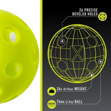 Franklin X-26 Indoor 12 Pack Box Pickleballs - Lime Green