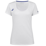 Babolat Play Cap Sleeve Girl Top 1000 - White/White